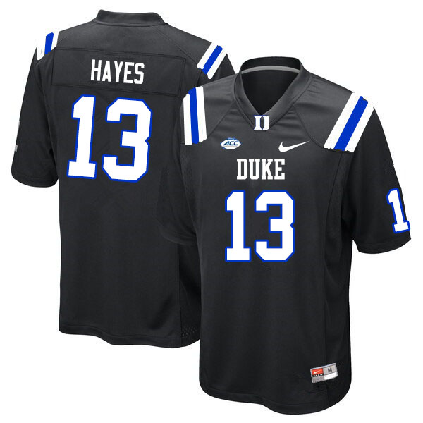 Duke Blue Devils #13 Jordan Hayes College Football Jerseys Sale-Black